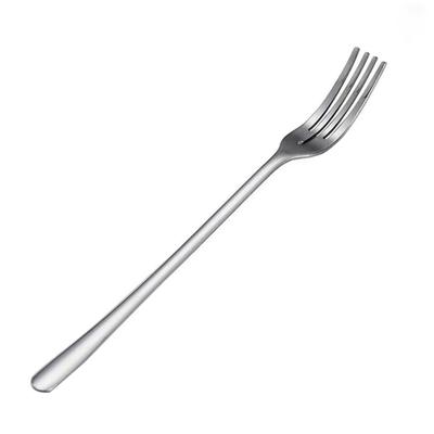 Stainless Steel Fruit Fork Western Food Round Hole Fork Hotel Home Dessert Fork Steak Fork