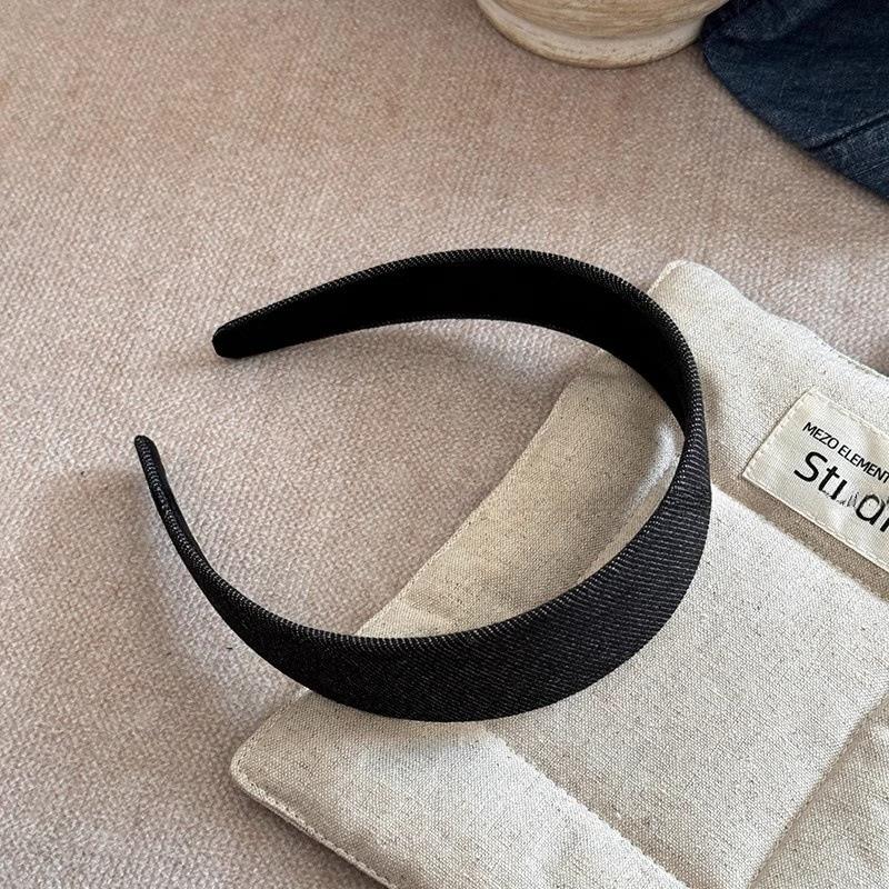 

3 см Винтажная Женская Тонкая Джинсовая Повязка на Голову Женский Обруч для Волос Аксессуары Леди Девушки Повседневный Умывание Лица Макияж Головные Уборы