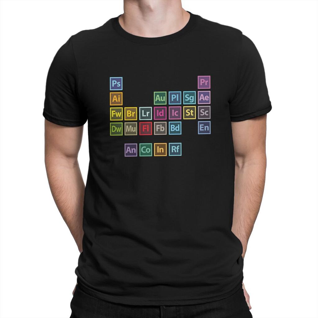 Adobe Periodic Table Of Elements T Shirt Alternative ONeck TShirt Polyester Clothing