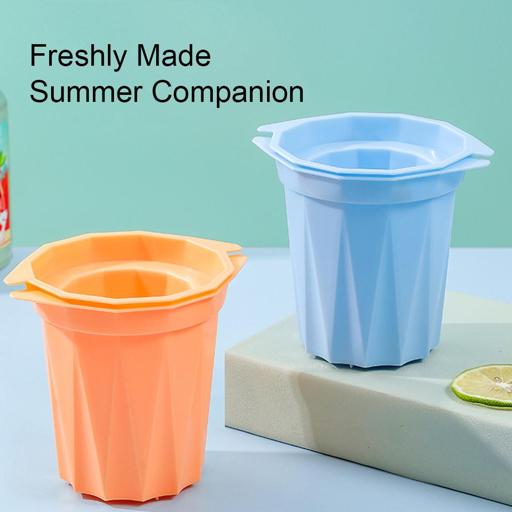 Ice Cup Glass Molds Juice Drinking Tool Maker Mould Large Size Tray Reusable for Household Kitchen Refrigerator Water