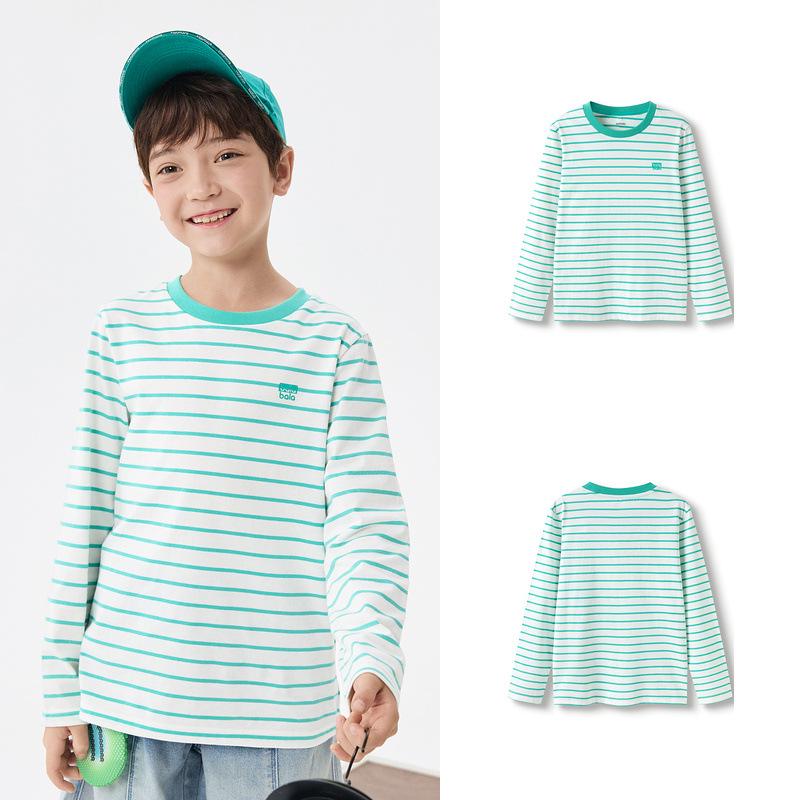 Balabala Kids' Long-Sleeve T-Shirt 2025: Spring & Autumn Style for Boys & Girls