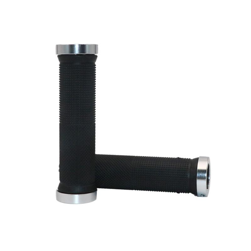 

Велосипедный руль резиновый противоскользящий чехол для горного велосипеда с двойной блокировкой ручки фиксатор конца руля легкое крепление регулировка велосипедные аксессуары серебряный