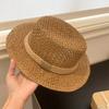 Neuer Sommer Französischer Vintage Old Money Stil Hohl Flacher Strohhut für Damen - Handgewebter UV-Schutz Sonnenhut für den Strandurlaub