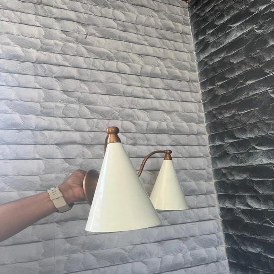 Inspirerad Dubbelväggslampa Design Elegant Belysning Hemmakontor Dekor Modern Vägglampa
