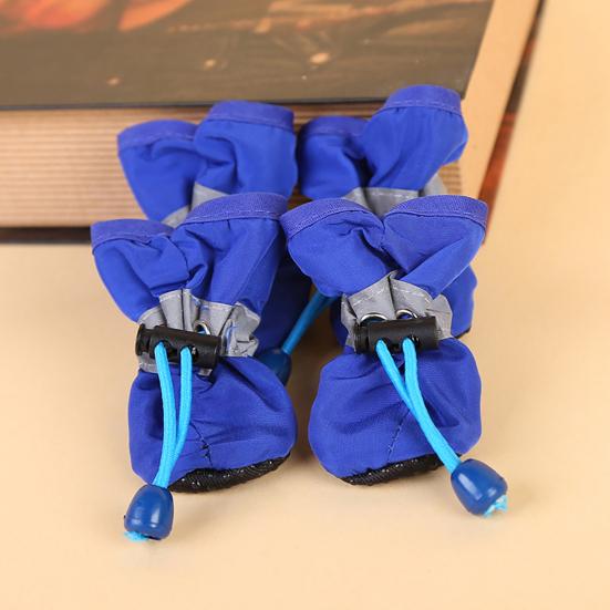 4 szt./zestaw Pet Pies Szczeniak Antypoślizgowe Miękkie Pokrowce na Buty Buty Deszczowe Obuwie do Domu