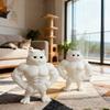 3D Printing Fun Muscle Cat Decorative Statues - Cute and Playful Muscle Cat Decorations for Cat Lovers and Fitness Enthusiasts
