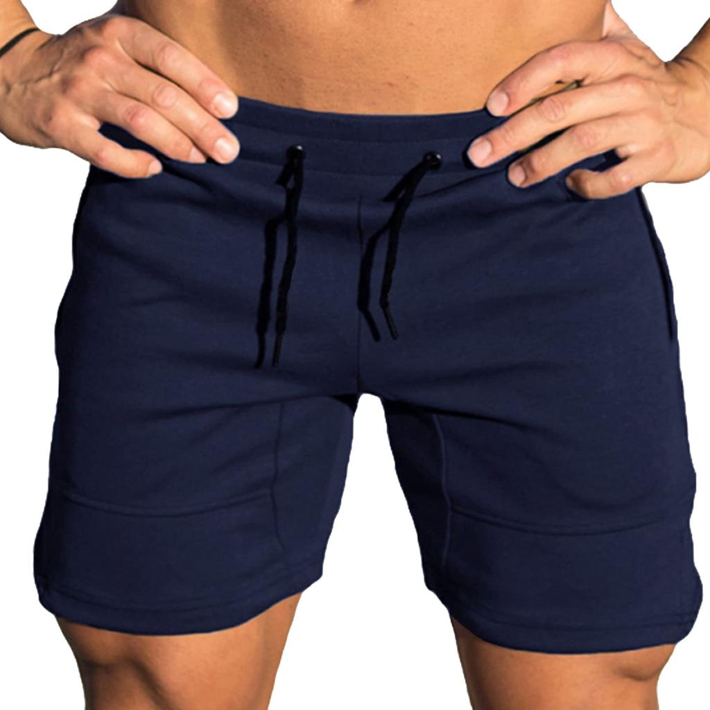 Manatsu Life Cvičební šortky na léto DK88 Pánské, Odvádějící vlhkost, Rychleschnoucí, Pružné, Šortky, Oblečení, Sportovní oblečení, Spodní díly, (L, námořnictvo)