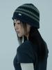Molmanong Stripe Beanie - Navy