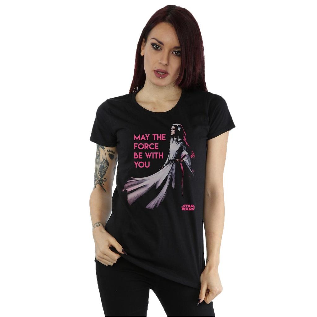 STAR WARS Womens/Ladies Princess Leia Force Cotton T-Shirt