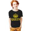 Urban Attitude London Meme Queen Crown Gold Youth T-Shirt For 12-14 Years