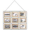 DOUBLE-SIDED FRAME for 18 Photos 49 X 64 Cm Wooden