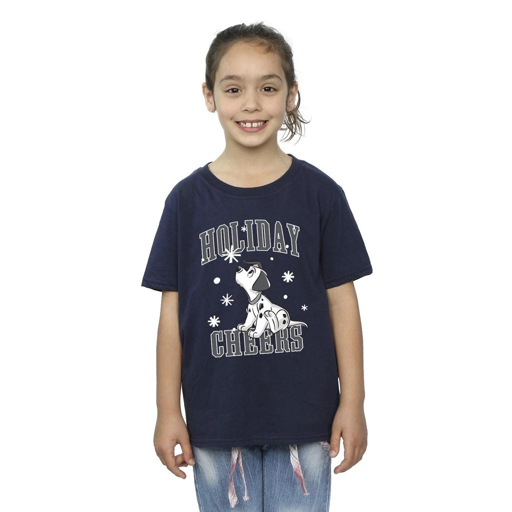 101 Dalmatians Girls Holiday Cheer Cotton T-Shirt