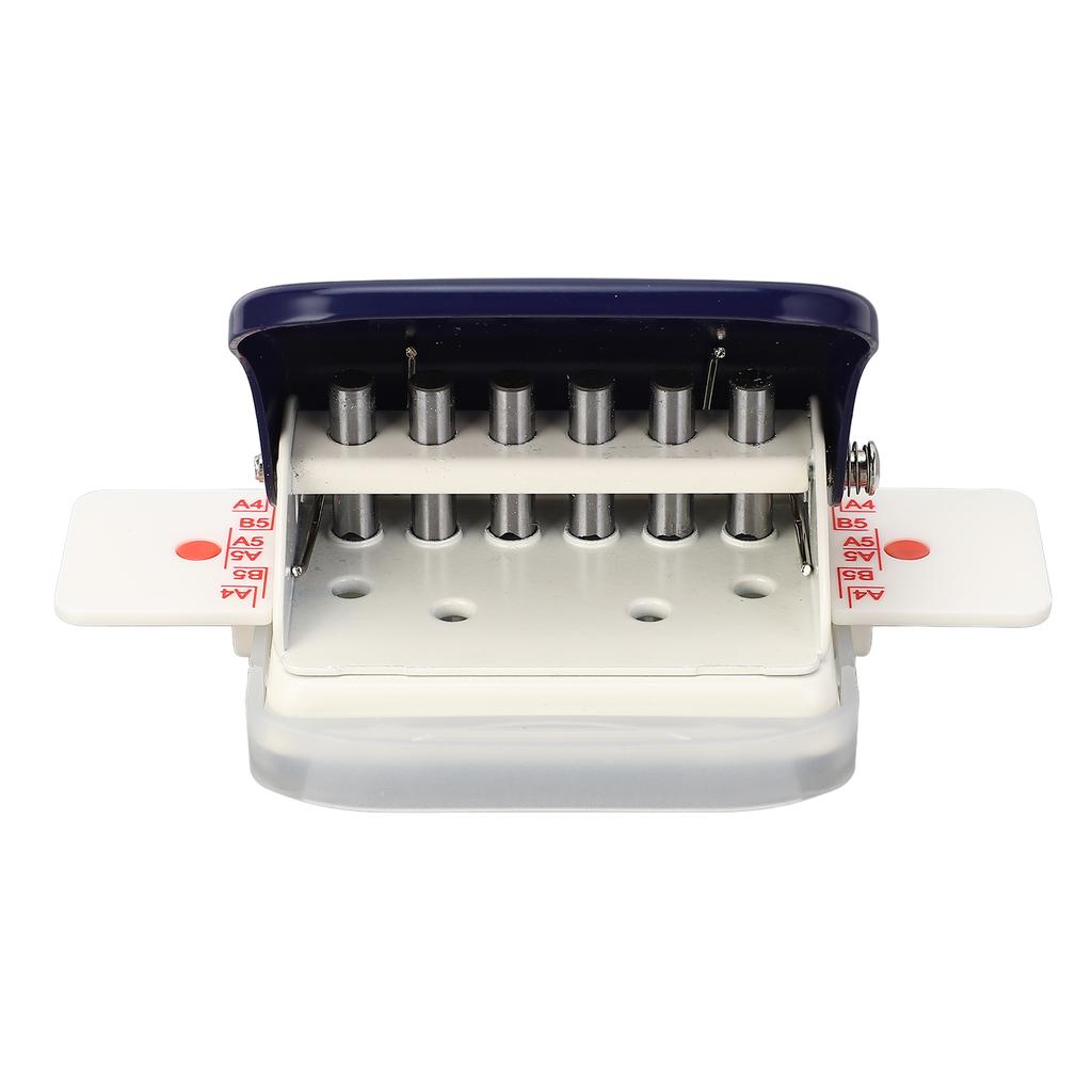 6 Hole Puncher for Loose Leaf Paper Handheld Metal   A5 B5 Notebook Scrapbook 26 30 20 Holes