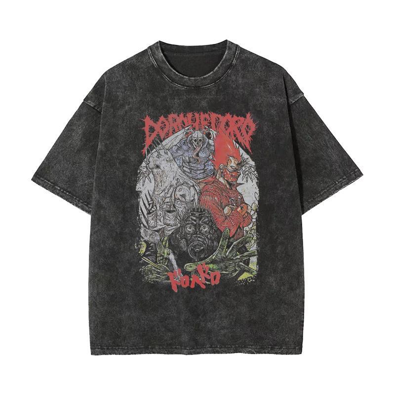 Cartoon Dorohedoro T Shirt For Teens Boys Cotton Short Sleeve Casual Fashion