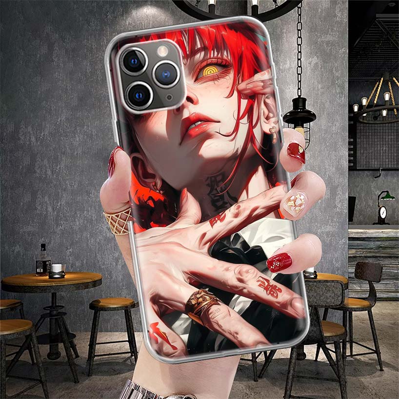 C-Chainsaw Mans Makima Soft Phone Case For IPhone 11 17 Air 16E 16 Pro Max 15 + 14 Plus 13 Mini 12 Apple 7 SE 8 Fundas Coque 11