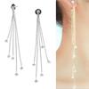 Women's Alloy Super Long Tassels Drop Dangle Cocktail Party Earrings