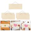 5-Pieces Hanging Wooden Plaques DIY Plain Slices