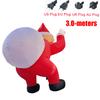 Giant Inflatable Christmas Decor LED Lighted LED Lighted Inflatable Climbing Santa  Outdoor Use