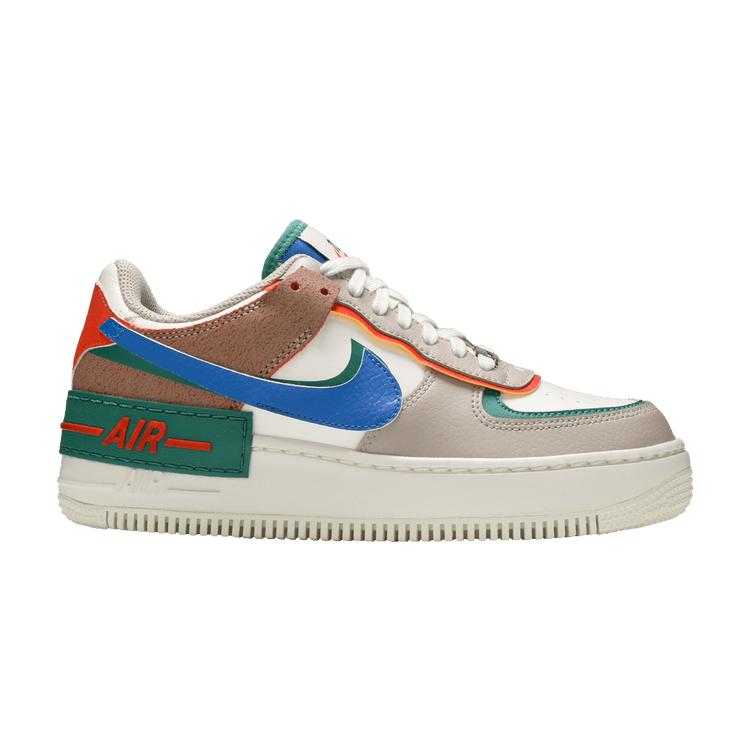 Nike Wmns Air Force 1 Shadow Sail Signal Blue Green 37.5