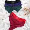 Sexy Lace Panties Women Low-waist Hollow Out Transparent Thong G-string Lingerie Underwear