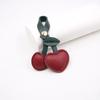 Countryside Style Cherry Leather Bag High-end Pendant Cherry Retro Versatile Bag Keychain Pendant