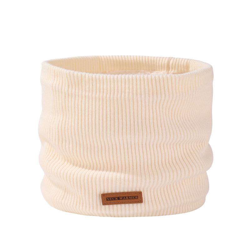 Thickened knitted scarf women's fashion versatile Maillard neck cover winter velvet thermal mask hot sale