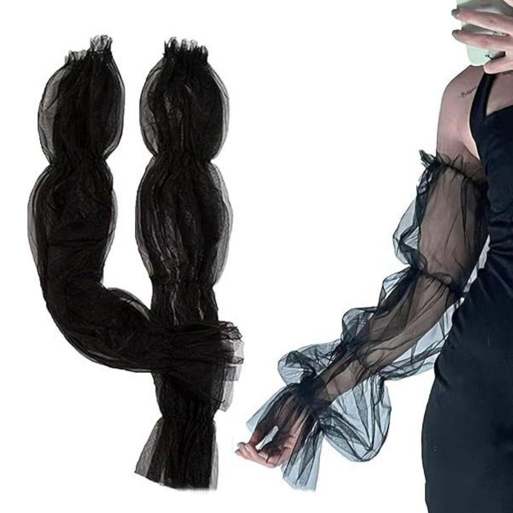 Bubble Sleeves Bubble Sleeves Lace Mesh Party Sleeves Decor  Wedding Dress Accessories