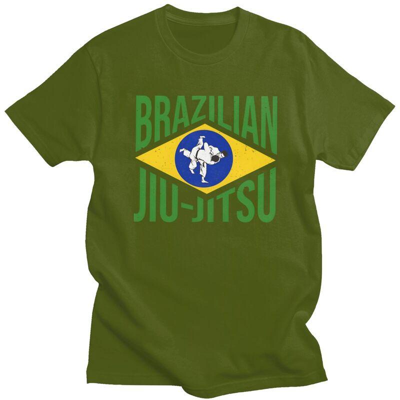 Custom Brazilian Jiu Jitsu BJJ Martial Art T Shirt Men Short Sleeves 100 Cotton Tshirt Casual Tee Tops Streetwear Tshirt