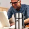 Stanley Vacuum Food Jar with Spork, New Logo, 0.53L, 10-01287-031, Silver, ADVENTURE STAINLESS STEEL ALL-IN-ONE FOOD JAR, 18oz, Stainless Steel, Perfe