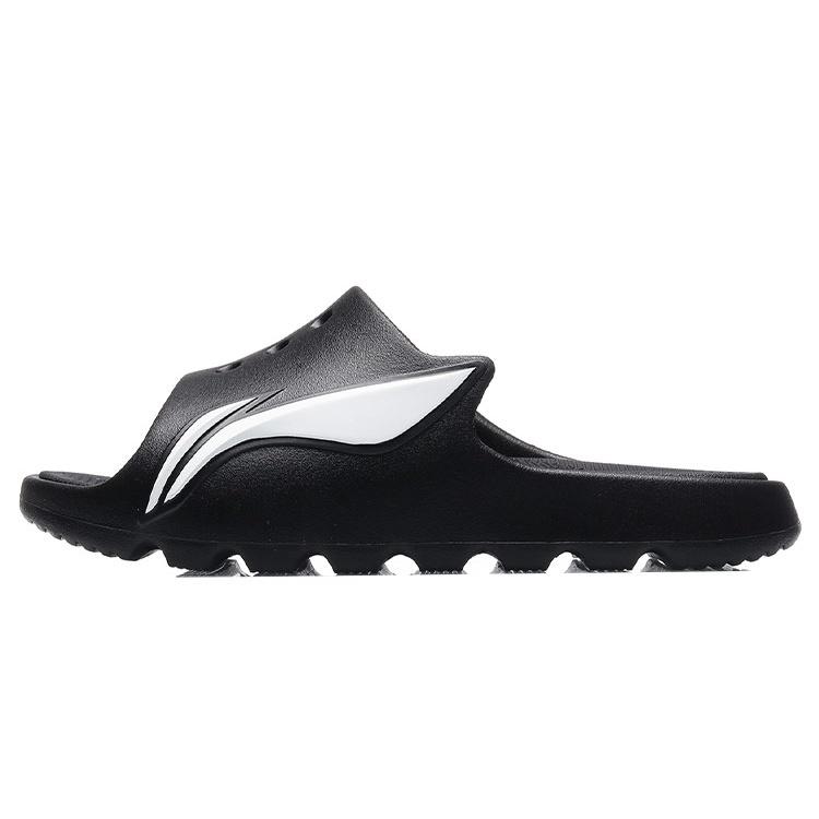 (WMNS) Li-Ning LNBB Basketball Slides Black White Women s ABTR006-2 EU 40⅓