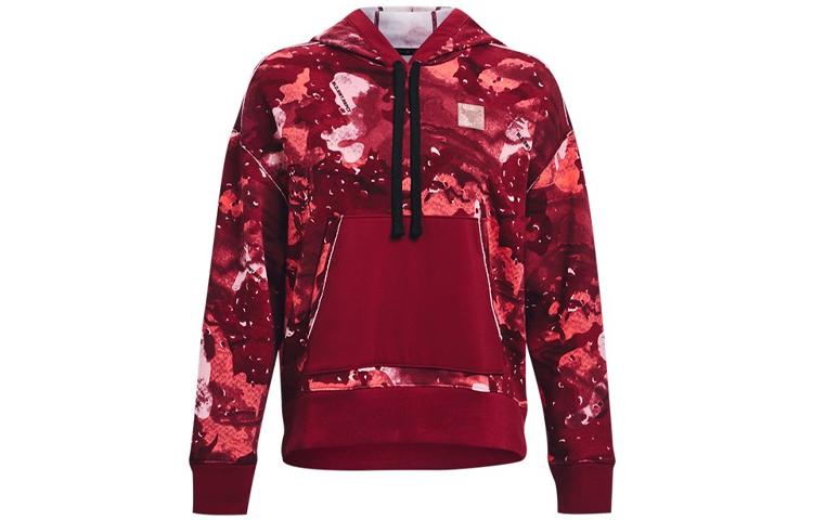 Under Armour Project Sweatshirts Women s Red Hooded Moderate Regular 1370242-626 M
