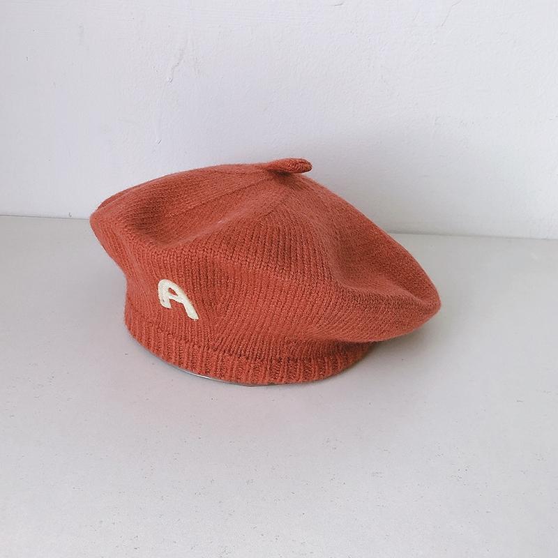 Kids Knitted Beret Baby Painter Hat Super Cute Pumpkin Hat Children's Hat
