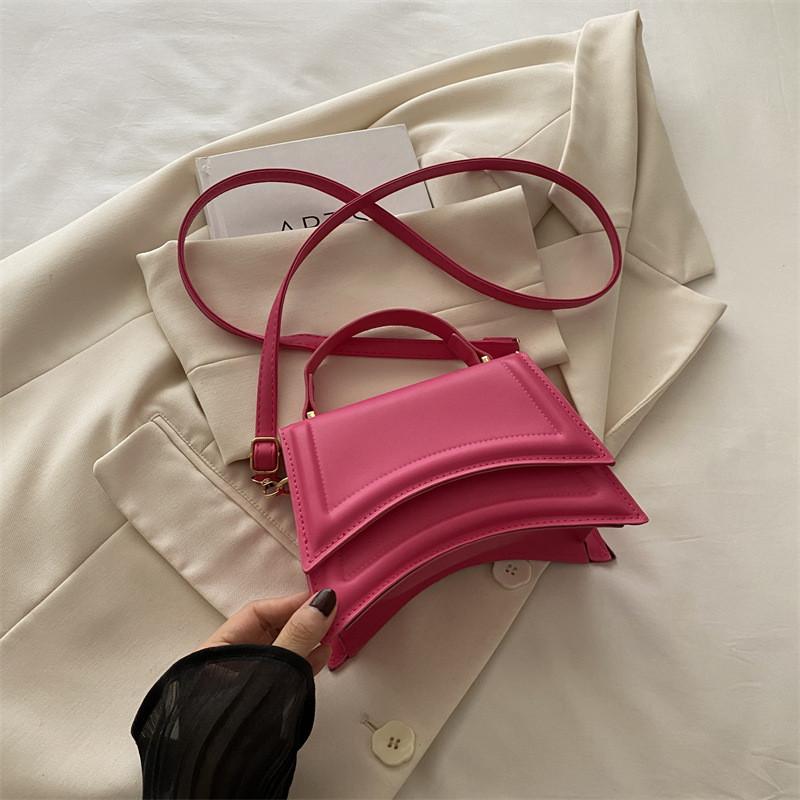 Trendy Minimalist 2024 Summer New Small Square Handbag Stylish Casual Tote Bag