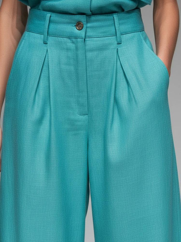 Spring/Summer 2026 European Style Sleeveless Vest & Wide-Leg Pants Women's High-End Casual Suit Two-Piece