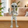 Alien Figurine Alien Drinking Beer Resin Sculpture Ornament Small Figure Ornament for Bedroom Bookshelf Office Entryway Home