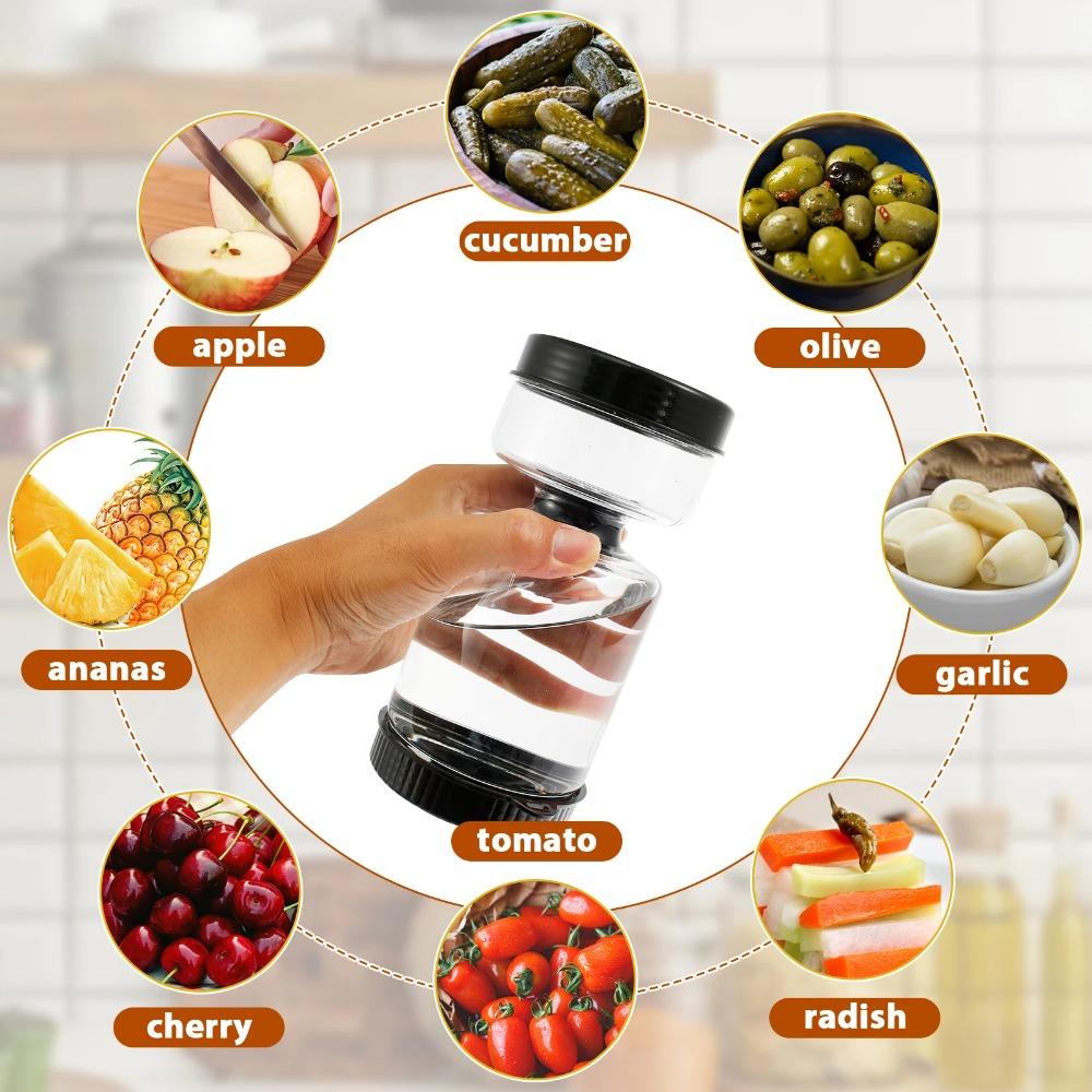 Perforated Pickle Olive Container Hourglass Shape Vegetable Dehydrator Jar Canned Fruit