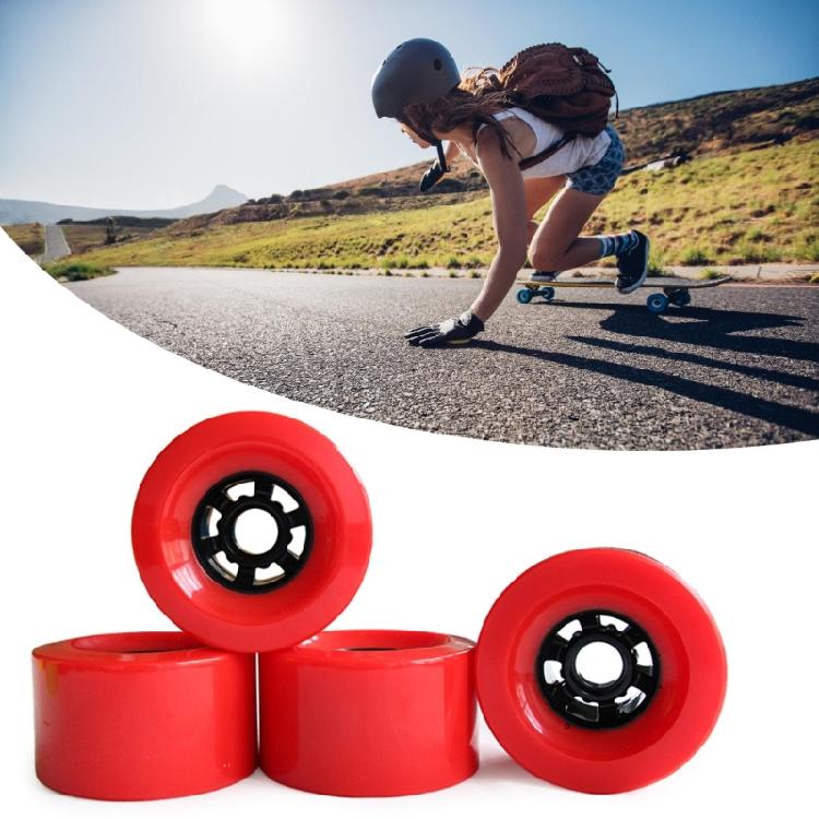 Longboards Wheels with Bearings, Soft Cruiser Wheel Street Wheel for Skateboards PU Skateboard Cruiser Wheel Replacement