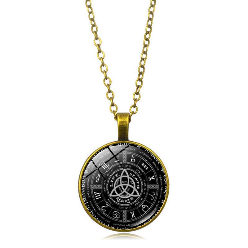 Retro Mysterious Astrological Disk, Same Style for Men and Women, Time Clavicle Chain Jewelry, Pendant Necklace