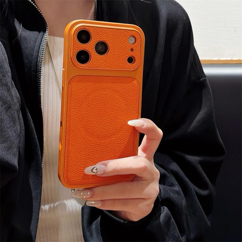 Autumn/Winter Lychee Pattern Magnetic Drop-Proof Case for iPhone 17/16, Compatible with Apple 15/14 Models. iPhone 16 Pro