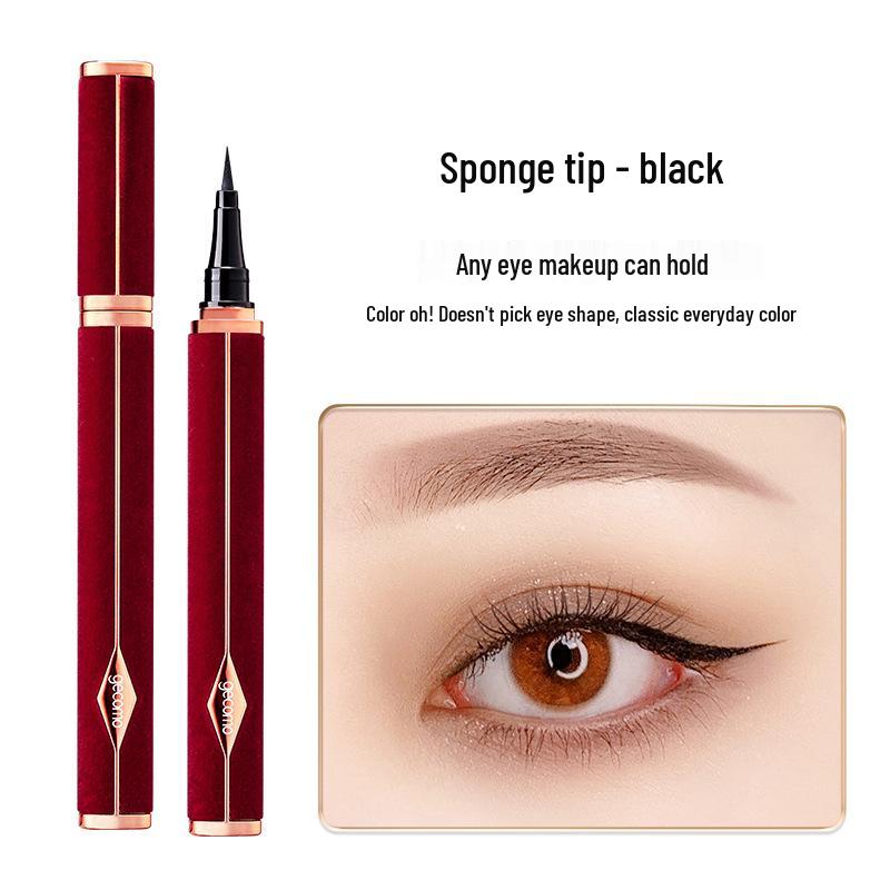 Red Velvet Long-lasting Waterproof Eyeliner: Smudge-proof, Quick-dry, Easy Apply for Beginners.
