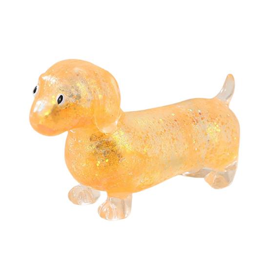 

1/4 шт. Игрушка для снятия стресса Глянцевая поверхность Мягкая, медленно восстанавливающая форму Материал ТПР Такса Сжимаемая игрушка Животное Игрушка-антистресс