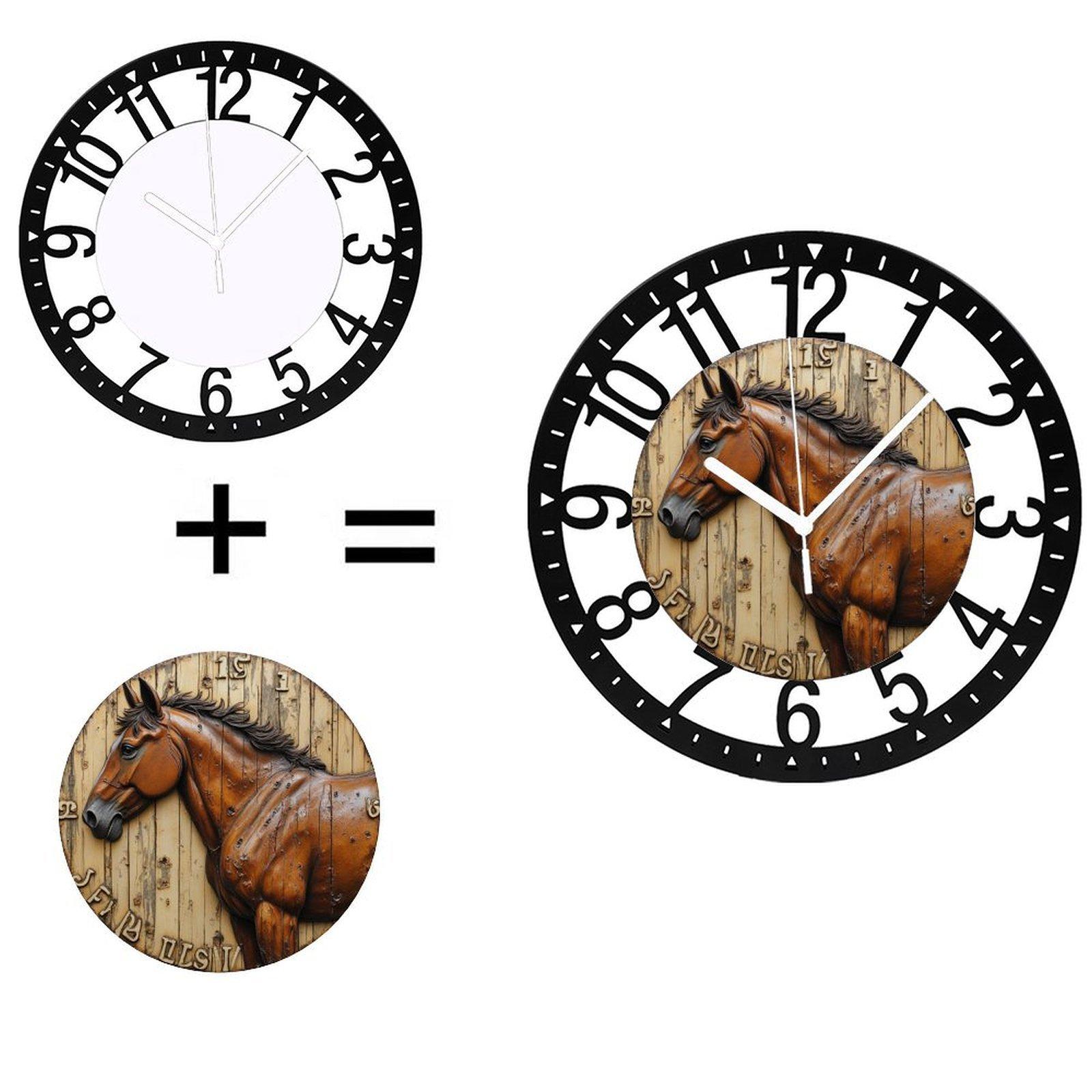 25cm Iron Wall Clock with Eco-Friendly, Recyclable Packaging (Black,10 inch(25.40cm)) чёрный