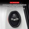 4Pcs Silicone Anti-collision Car Door Lock Protection Cover For Toyota Yaris Corolla Avensis Aygo Vitz Vios Yaris Mark-X Mirai