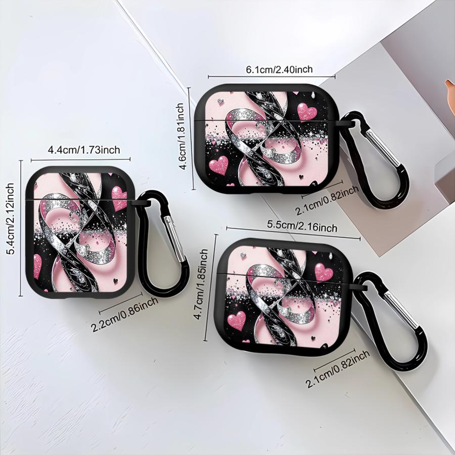 Case For Airpods Pro 4 Pro3 1 2 Pro2 3 Earphone Cases Cover Pink Butterfly