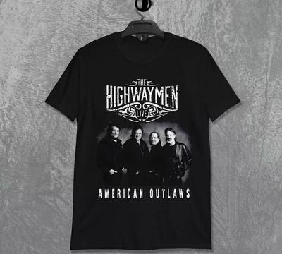 Rare The Highwaymen Band Black Color Unisex T-Shirt Unisex T-Shirt