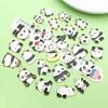 30 Mixed Black & White Enamel Panda Charms for DIY Jewelry