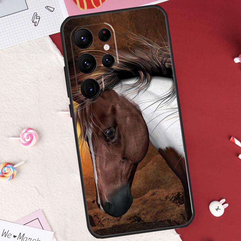

Beautiful Horse Case For Samsung Galaxy S26 Ultra S23 S22 S21 S20 S24 S25 Ultra S10 Plus S25 FE Cover Shell Galaxy S26Ultra
