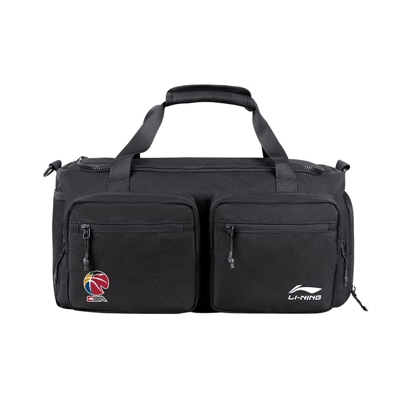 Li Ning Polyester Gym Bag Unisex Standard White/Basic Black YBLV033A1