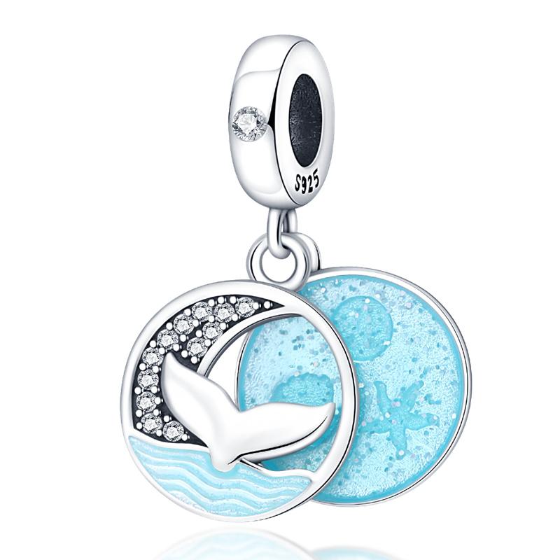 Copper Mermaid Dolphin Carp Octopus Charms Fit Original Bracelet Charm Bead Necklace Diy Female Jewelry High Quality