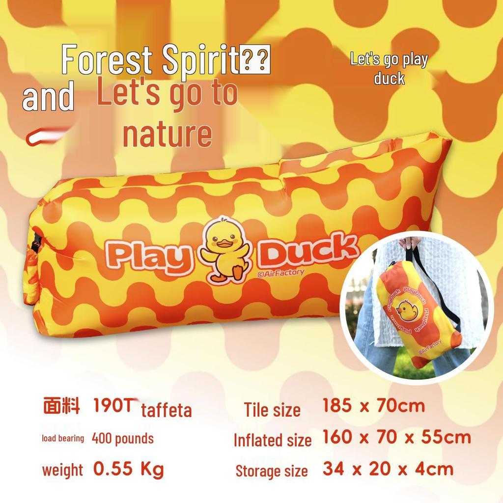 Portable Inflatable Sofa Bed for Outdoor Camping & Beach Lounging